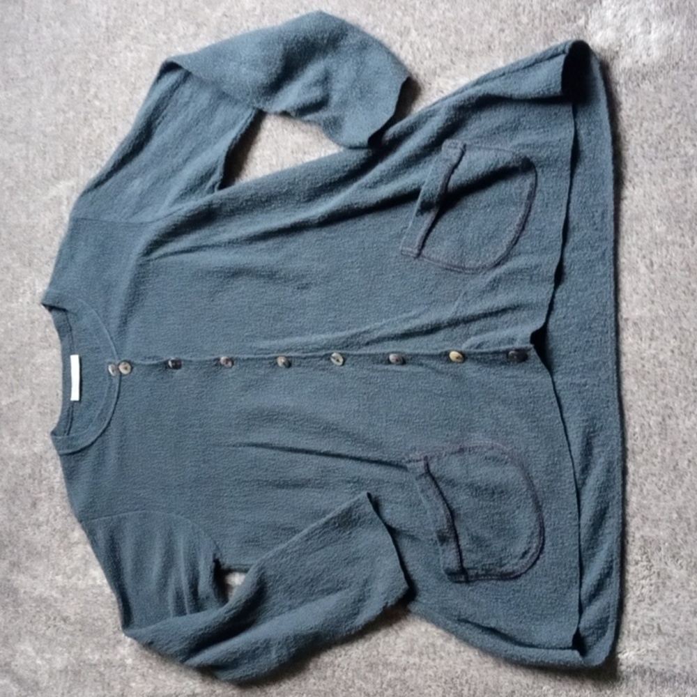 Margaret Winters textured cardigan made in USA